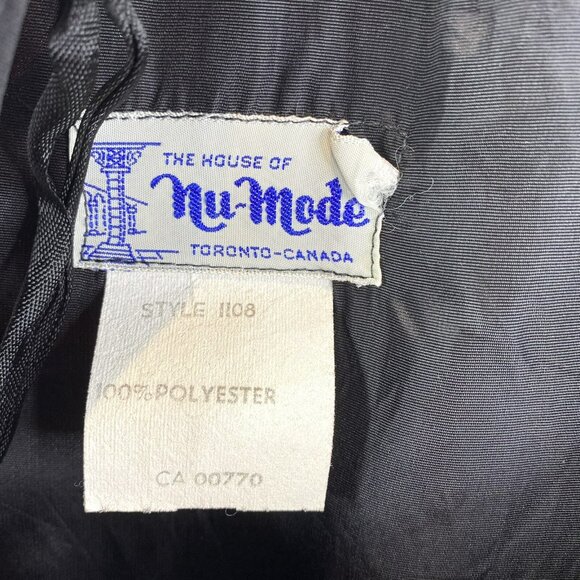 Vintage Dress 60's 70's Nu-Mode Maxi Retro Mod Floral Polyester Sleeveless M/L - Picture 4 of 5